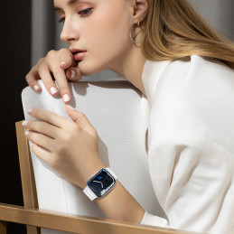 Dirželis Triple Protection Apple Watch SE dirželis, 9, 8, 7, 6, 5, 4, 3, 2, 1 (41, 40, 38 mm) apyrankė tamsiai mėlyna