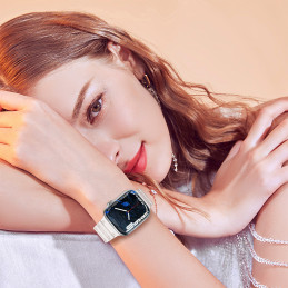 Dirželis Triple Protection Apple Watch SE dirželis, 9, 8, 7, 6, 5, 4, 3, 2, 1 (41, 40, 38 mm) apyrankė tamsiai mėlyna