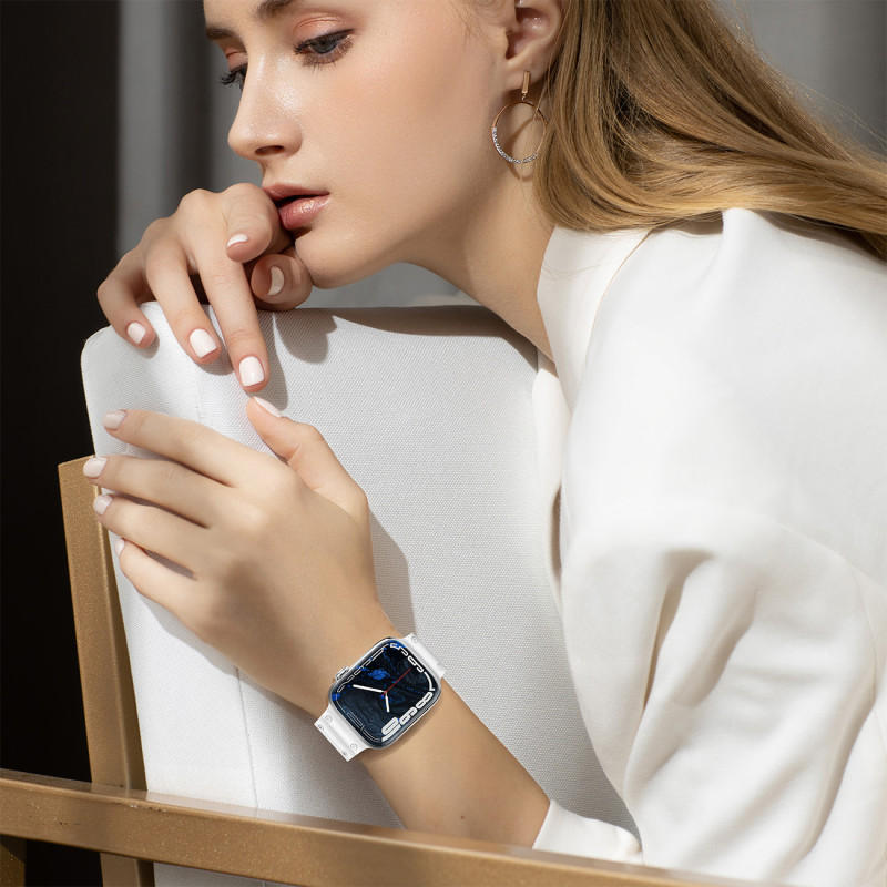 Dirželis Triple Protection Apple Watch SE dirželis, 9, 8, 7, 6, 5, 4, 3, 2, 1 (41, 40, 38 mm) apyrankė žalia spalva