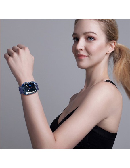 Dirželis Triple Protection Apple Watch SE dirželis, 9, 8, 7, 6, 5, 4, 3, 2, 1 (41, 40, 38 mm) apyrankė smėlio spalvos