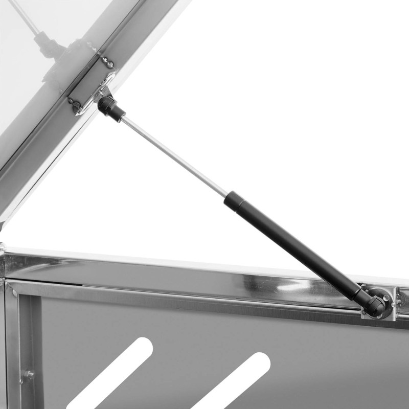 Dvigubas šiukšliadėžės dangtis su įstrižomis angomis PLIENAS 2x 240 l