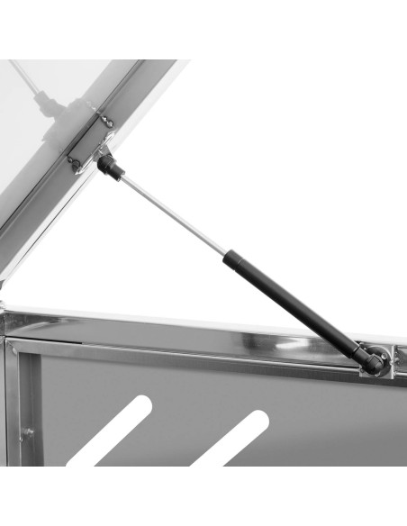 Dvigubas šiukšliadėžės dangtis su įstrižomis angomis PLIENAS 2x 240 l