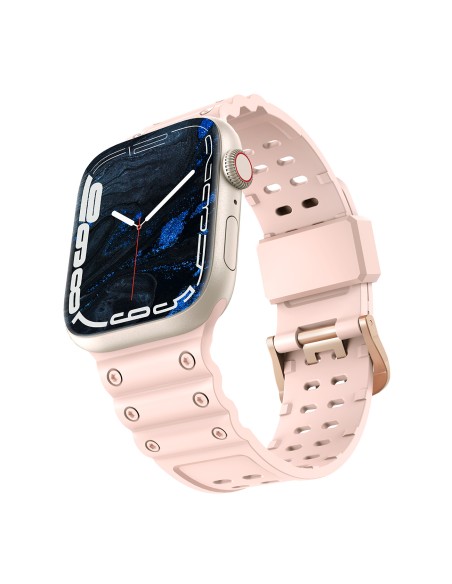 Dirželis Triple Protection Apple Watch SE dirželis, 9, 8, 7, 6, 5, 4, 3, 2, 1 (41, 40, 38 mm) apyrankė, rožinė