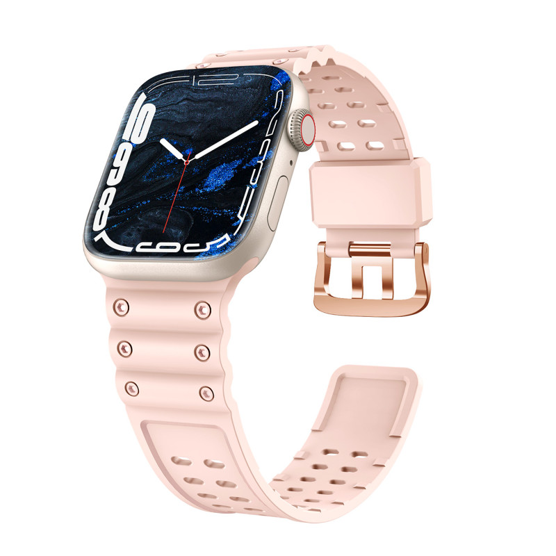 Dirželis Triple Protection Apple Watch SE dirželis, 9, 8, 7, 6, 5, 4, 3, 2, 1 (41, 40, 38 mm) apyrankė, rožinė