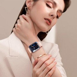 Dirželis Triple Protection Apple Watch SE dirželis, 9, 8, 7, 6, 5, 4, 3, 2, 1 (41, 40, 38 mm) apyrankė, rožinė