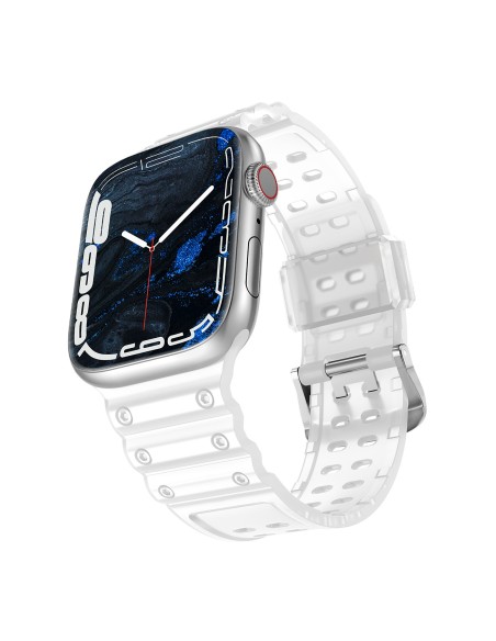 Dirželis, triguba apsauga Apple Watch SE apyrankė, 9, 8, 7, 6, 5, 4, 3, 2, 1 (41, 40, 38 mm) apyrankė permatoma Dirželis, triguba apsauga Apple Watch SE apyrankė, 9, 8, 7, 6, 5, 4, 3, 2, 1 (41, 40, 38 mm) apyrankė permatoma