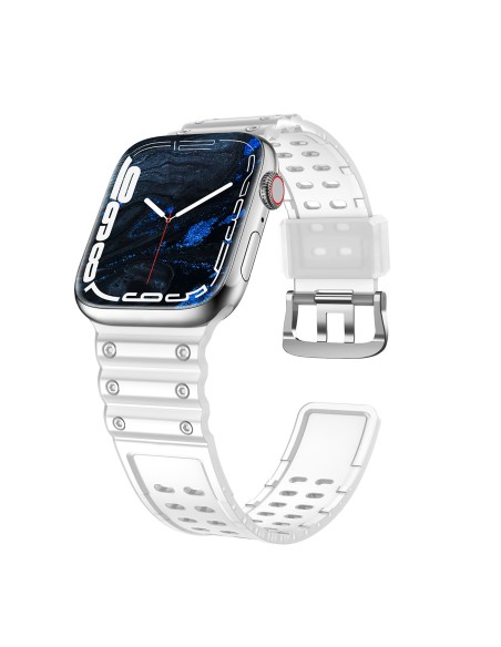 Dirželis, triguba apsauga Apple Watch SE apyrankė, 9, 8, 7, 6, 5, 4, 3, 2, 1 (41, 40, 38 mm) apyrankė permatoma Dirželis, triguba apsauga Apple Watch SE apyrankė, 9, 8, 7, 6, 5, 4, 3, 2, 1 (41, 40, 38 mm) apyrankė permatoma