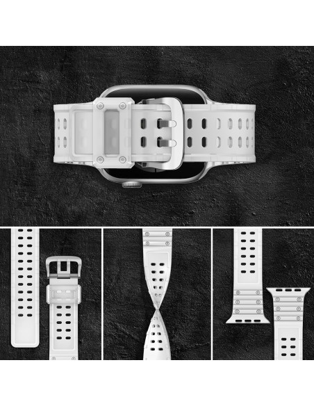 Dirželis, triguba apsauga Apple Watch SE apyrankė, 9, 8, 7, 6, 5, 4, 3, 2, 1 (41, 40, 38 mm) apyrankė permatoma Dirželis, triguba apsauga Apple Watch SE apyrankė, 9, 8, 7, 6, 5, 4, 3, 2, 1 (41, 40, 38 mm) apyrankė permatoma