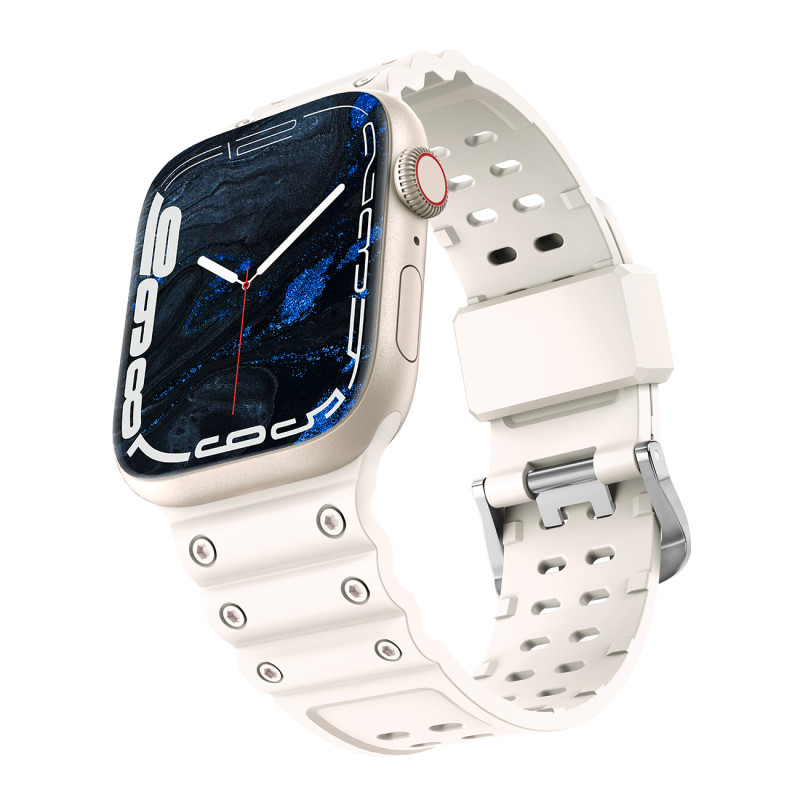 Dirželis su triguba apsauga Apple Watch Ultra, SE, 9, 8, 7, 6, 5, 4, 3, 2, 1 (49, 45, 44, 42 mm) smėlio spalvos apyrankė Dirželis su triguba apsauga Apple Watch Ultra, SE, 9, 8, 7, 6, 5, 4, 3, 2, 1 (49, 45, 44, 42 mm) smėlio spalvos apyrankė