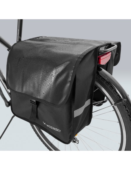 Dvigubas dėklas dviračių laikikliui 28 l juodas