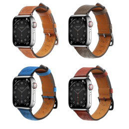 Dirželis Odinis odinis dirželis Apple Watch SE, 9, 8, 7, 6, 5, 4, 3, 2, 1 (41, 40, 38 mm) apyrankė raudona