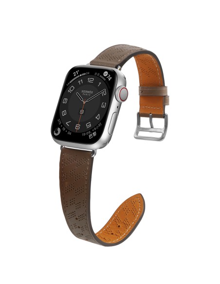 Dirželis Odinis odinis dirželis Apple Watch Ultra, SE, 9, 8, 7, 6, 5, 4, 3, 2, 1 (49, 45, 44, 42 mm) apyrankė tamsiai ru... Dirželis Odinis odinis dirželis Apple Watch Ultra, SE, 9, 8, 7, 6, 5, 4, 3, 2, 1 (49, 45, 44, 42 mm) apyrankė tamsiai ru...