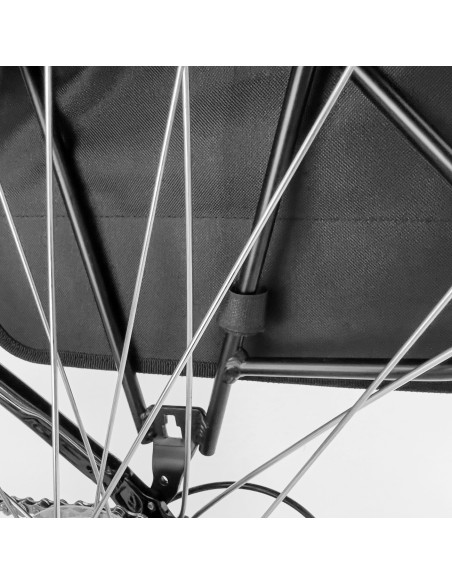 Dvigubas dėklas dviračių laikikliui 28 l juodas