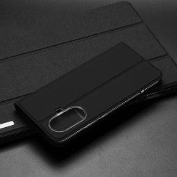„Dux Ducis Skin Pro“ dėklas, skirtas „Realme 10 5G“ / „Realme 9i 5G“, atverčiamas dangtelis kortelės piniginės stovas, j...