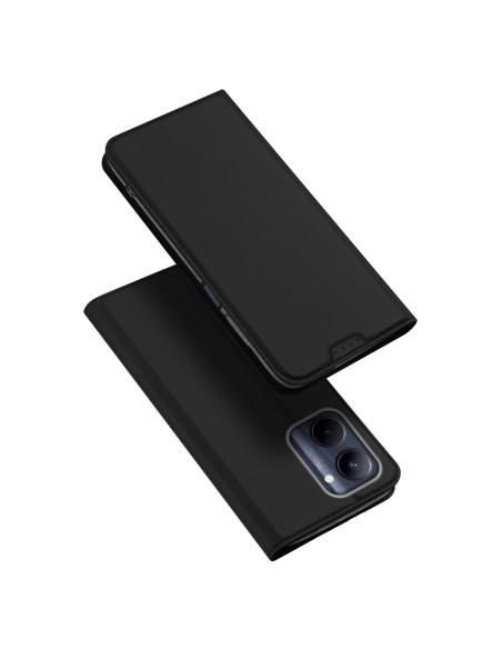 Dux Ducis Skin Pro dėklas, skirtas Realme C33 dangteliui su atlenktu kortelių piniginės stovu juodas Dux Ducis Skin Pro dėklas, skirtas Realme C33 dangteliui su atlenktu kortelių piniginės stovu juodas