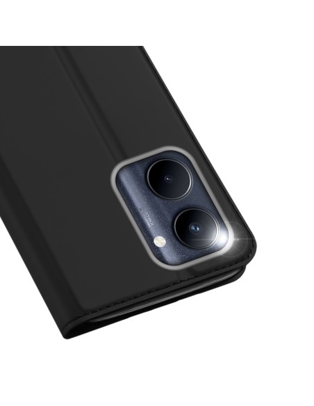 Dux Ducis Skin Pro dėklas, skirtas Realme C33 dangteliui su atlenktu kortelių piniginės stovu juodas Dux Ducis Skin Pro dėklas, skirtas Realme C33 dangteliui su atlenktu kortelių piniginės stovu juodas