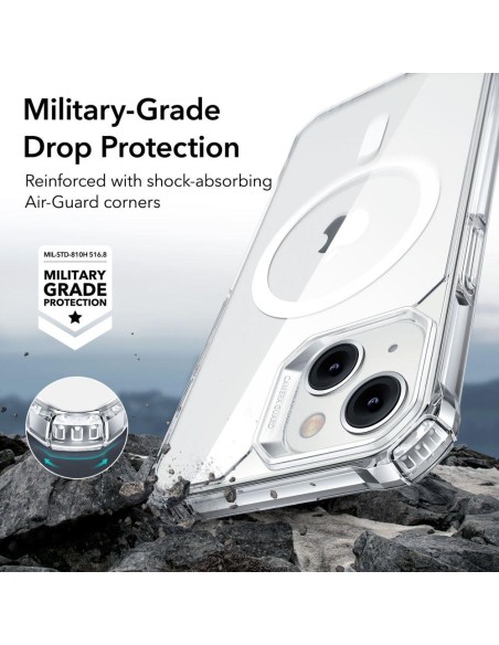 ESR Air Armor Halolock MagSafe dėklas iPhone 14 Pro - skaidrus