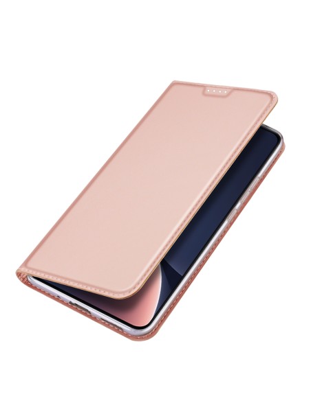 Dux Ducis Skin Pro dėklas Xiaomi 13 su atvartu kortelės piniginės stovas rožinis Dux Ducis Skin Pro dėklas Xiaomi 13 su atvartu kortelės piniginės stovas rožinis
