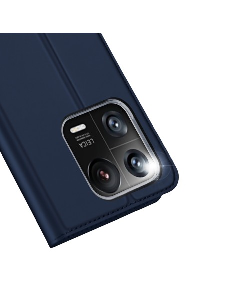 Dux Ducis Skin Pro dėklas Xiaomi 13 Pro dangtelis su atvartu kortelės piniginės stovas mėlynas Dux Ducis Skin Pro dėklas Xiaomi 13 Pro dangtelis su atvartu kortelės piniginės stovas mėlynas