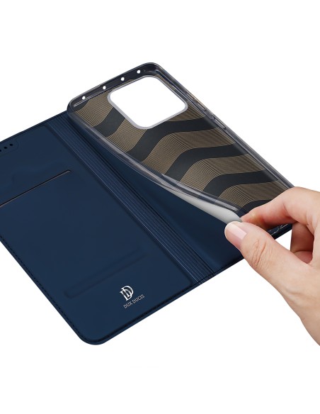 Dux Ducis Skin Pro dėklas Xiaomi 13 Pro dangtelis su atvartu kortelės piniginės stovas mėlynas Dux Ducis Skin Pro dėklas Xiaomi 13 Pro dangtelis su atvartu kortelės piniginės stovas mėlynas