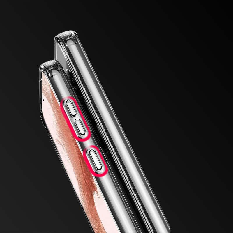 Dux Ducis Clin dėklas Samsung Galaxy S23+ šarvuotas dangtelis galinis dangtelis skaidrus
