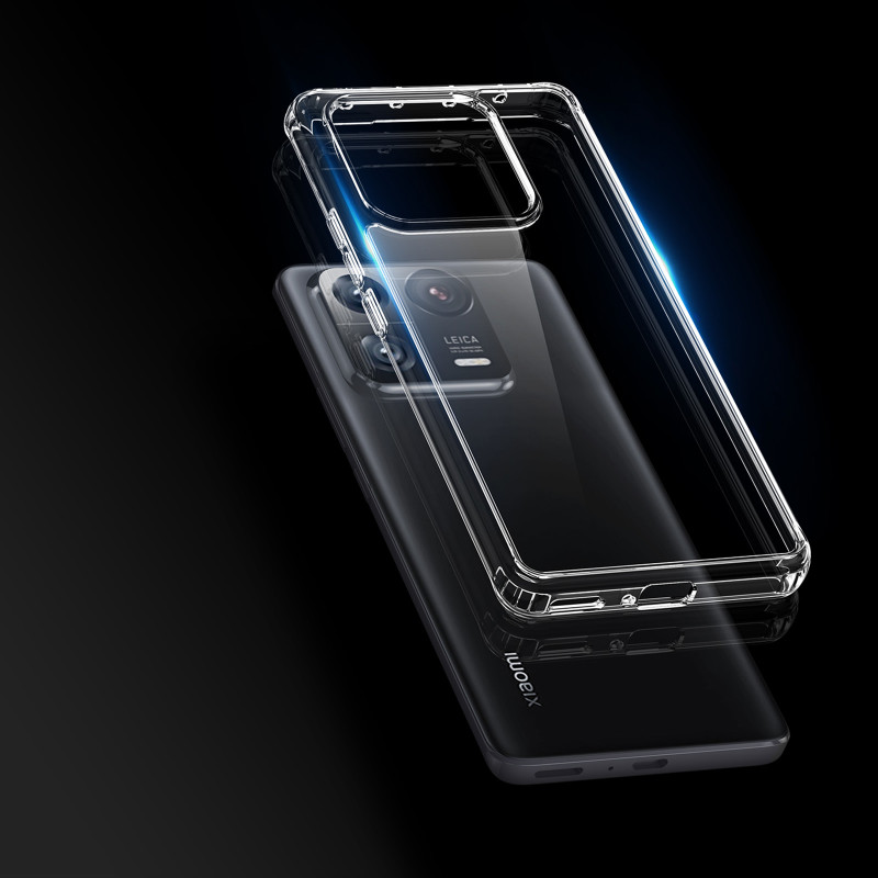 „Dux Ducis Clin“ dėklas „Xiaomi 13 Pro“ šarvuotas dangtelis, galinis korpusas, skaidrus