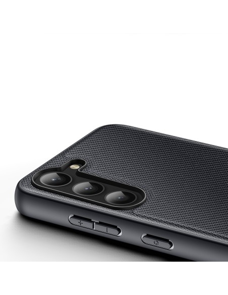 Dux Ducis Fino dėklas Samsung Galaxy S23+, dangtelis su silikoniniu rėmeliu, juodas