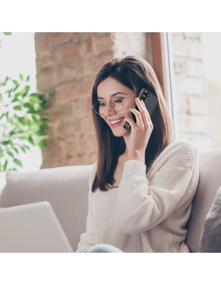 Dux Ducis Fino dėklas Samsung Galaxy S23+, dangtelis su silikoniniu rėmeliu, juodas