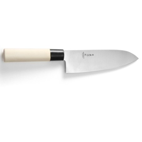 Japoniškas peilis SANTOKU su medine rankena 165 mm - Hendi 845035 Japoniškas peilis SANTOKU su medine rankena 165 mm - Hendi 845035