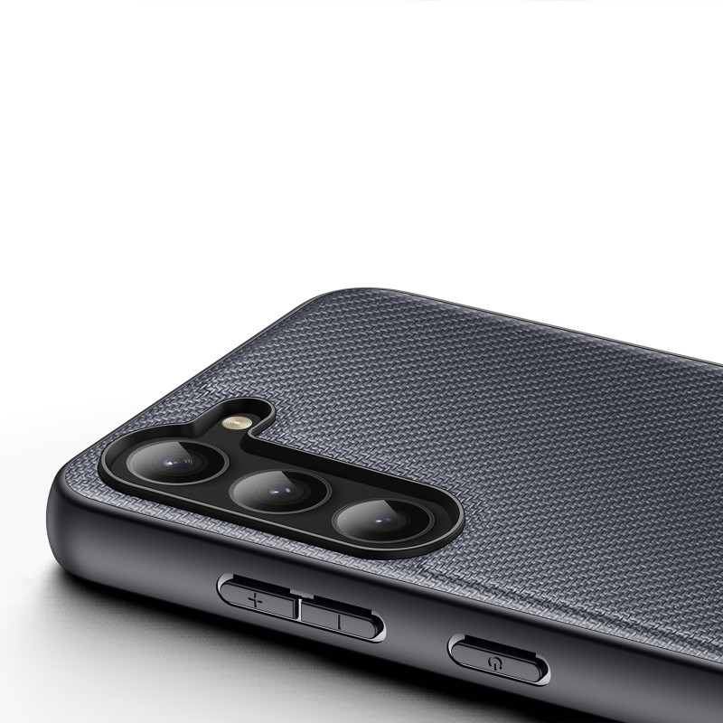 Dux Ducis Fino dėklas Samsung Galaxy S23+, dangtelis su silikoniniu rėmeliu, pilkas