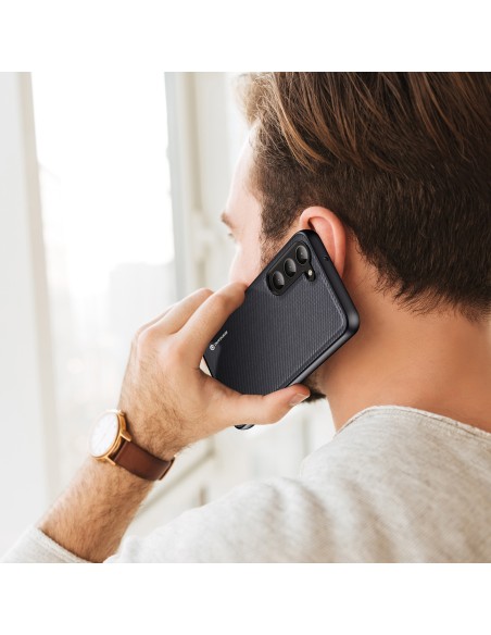 Dux Ducis Fino dėklas Samsung Galaxy S23+, dangtelis su silikoniniu rėmeliu, pilkas Dux Ducis Fino dėklas Samsung Galaxy S23+, dangtelis su silikoniniu rėmeliu, pilkas