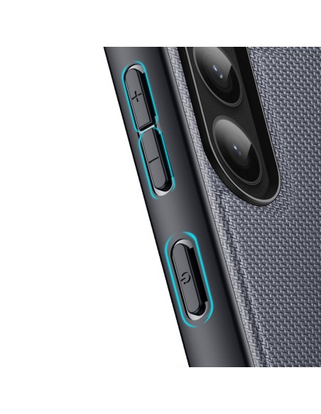 Dux Ducis Fino dėklas Samsung Galaxy S23+, dangtelis su silikoniniu rėmeliu, pilkas Dux Ducis Fino dėklas Samsung Galaxy S23+, dangtelis su silikoniniu rėmeliu, pilkas