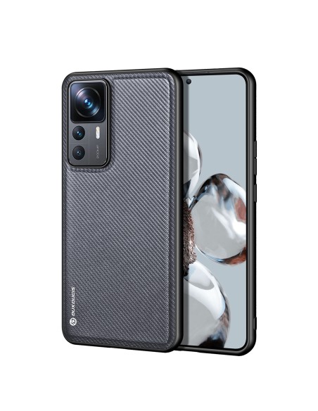 Dux Ducis Fino dėklas, skirtas Xiaomi 12T Pro / Xiaomi 12T dangtelis su silikoniniu rėmeliu pilkos spalvos Dux Ducis Fino dėklas, skirtas Xiaomi 12T Pro / Xiaomi 12T dangtelis su silikoniniu rėmeliu pilkos spalvos