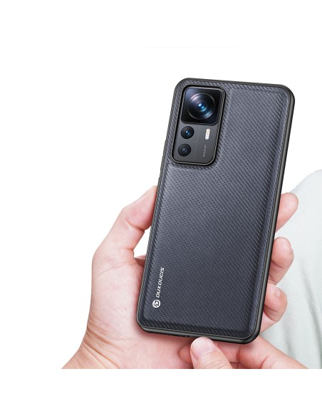 Dux Ducis Fino dėklas, skirtas Xiaomi 12T Pro / Xiaomi 12T dangtelis su silikoniniu rėmeliu pilkos spalvos Dux Ducis Fino dėklas, skirtas Xiaomi 12T Pro / Xiaomi 12T dangtelis su silikoniniu rėmeliu pilkos spalvos