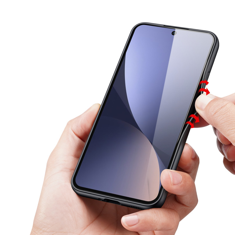 Dux Ducis Fino dėklas Xiaomi 13, dangtelis su silikoniniu rėmeliu, mėlynas
