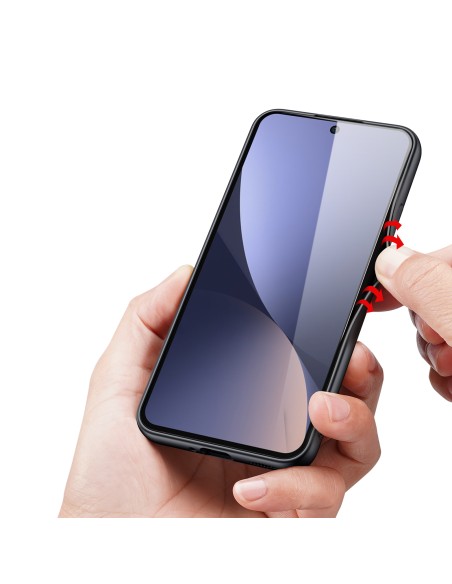 Dux Ducis Fino dėklas Xiaomi 13, dangtelis su silikoniniu rėmeliu, mėlynas Dux Ducis Fino dėklas Xiaomi 13, dangtelis su silikoniniu rėmeliu, mėlynas