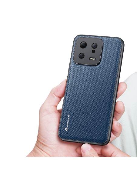 Dux Ducis Fino dėklas Xiaomi 13, dangtelis su silikoniniu rėmeliu, mėlynas Dux Ducis Fino dėklas Xiaomi 13, dangtelis su silikoniniu rėmeliu, mėlynas