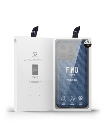 Dux Ducis Fino dėklas Xiaomi 13, dangtelis su silikoniniu rėmeliu, mėlynas Dux Ducis Fino dėklas Xiaomi 13, dangtelis su silikoniniu rėmeliu, mėlynas