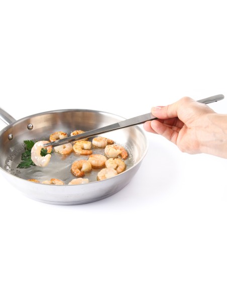 Nerūdijančio plieno gastronominis pincetas 300 mm - Hendi 680018 Nerūdijančio plieno gastronominis pincetas 300 mm - Hendi 680018