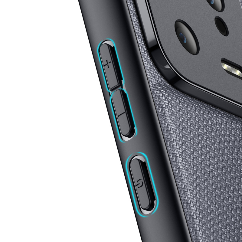 Dux Ducis Fino dėklas skirtas Xiaomi 13, dangtelis su silikoniniu rėmeliu, pilkas