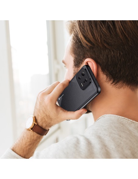 Dux Ducis Fino dėklas skirtas Xiaomi 13, dangtelis su silikoniniu rėmeliu, pilkas Dux Ducis Fino dėklas skirtas Xiaomi 13, dangtelis su silikoniniu rėmeliu, pilkas