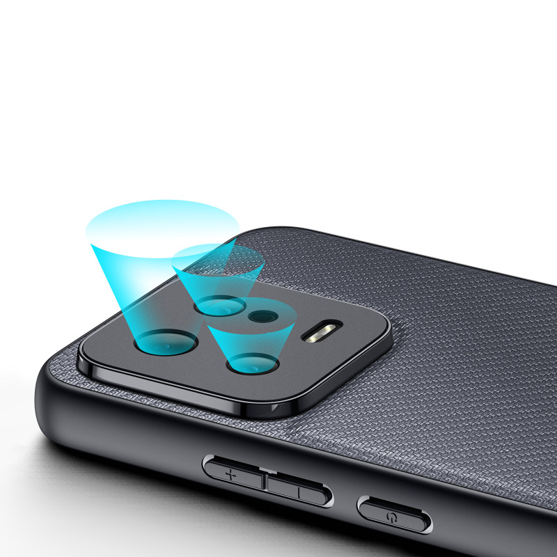 Dux Ducis Fino dėklas skirtas Xiaomi 13, dangtelis su silikoniniu rėmeliu, pilkas