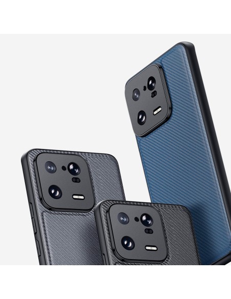 Dux Ducis Fino dėklas skirtas Xiaomi 13 Pro, dangtelis su silikoniniu rėmeliu, juodas Dux Ducis Fino dėklas skirtas Xiaomi 13 Pro, dangtelis su silikoniniu rėmeliu, juodas
