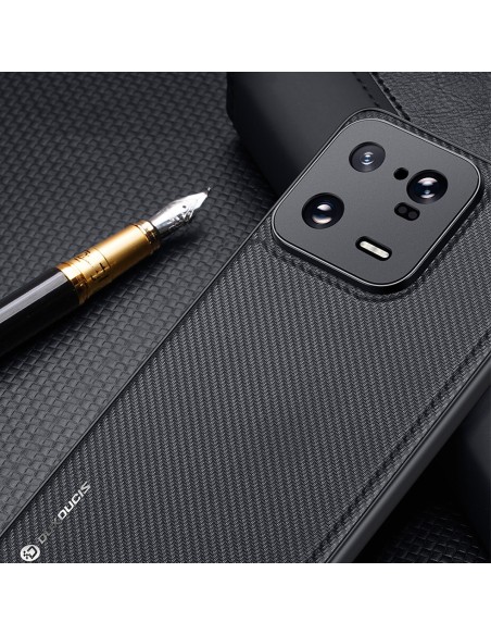 Dux Ducis Fino dėklas skirtas Xiaomi 13 Pro, dangtelis su silikoniniu rėmeliu, juodas Dux Ducis Fino dėklas skirtas Xiaomi 13 Pro, dangtelis su silikoniniu rėmeliu, juodas