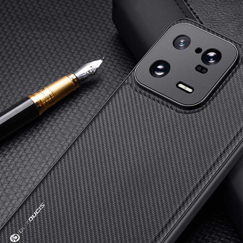 Dux Ducis Fino dėklas skirtas Xiaomi 13 Pro, dangtelis su silikoniniu rėmeliu, mėlynas