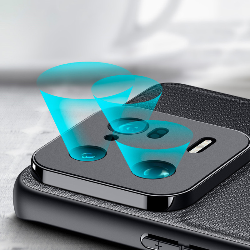 Dux Ducis Fino dėklas skirtas Xiaomi 13 Pro, dangtelis su silikoniniu rėmeliu, pilkas