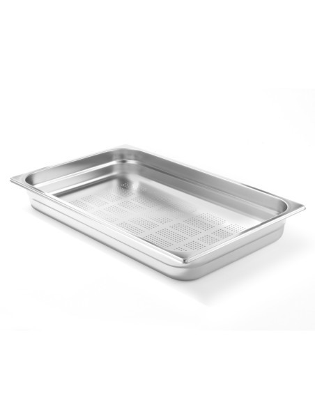 Perforuotas GN konteineris iš nerūdijančio plieno GN1/1 530x325mm aukštis 20mm - Hendi 802168