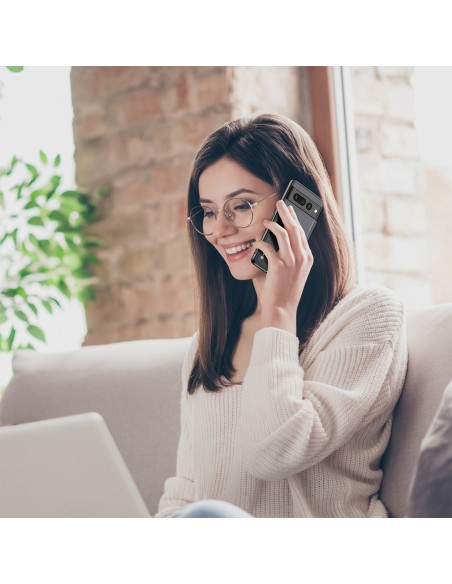 Dux Ducis Fino dėklas, skirtas Google Pixel 7 Pro, dangtelis su silikoniniu rėmeliu, juodas