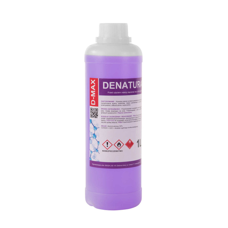Denatūruotas alkoholis denatūruotas D-MAX 1L Denatūruotas alkoholis denatūruotas D-MAX 1L