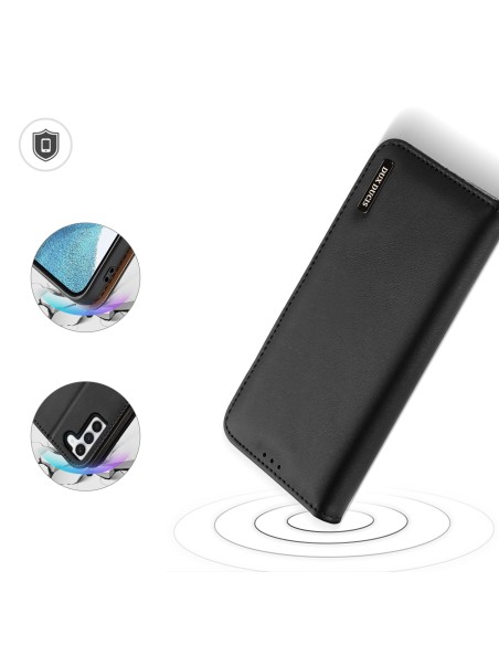 Dux Ducis Hivo dėklas, skirtas Samsung Galaxy S23+ dangtelis su atvartu piniginės stovu RFID blokuojantis juodas Dux Ducis Hivo dėklas, skirtas Samsung Galaxy S23+ dangtelis su atvartu piniginės stovu RFID blokuojantis juodas